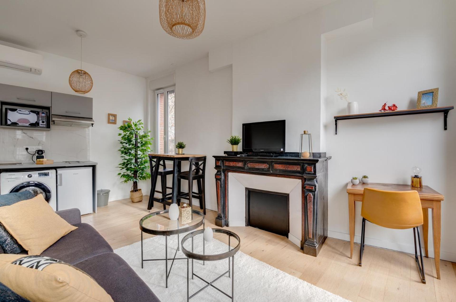 Studio Chic Et Lumineux, Garage, Wifi, Clim Toulouse Kültér fotó