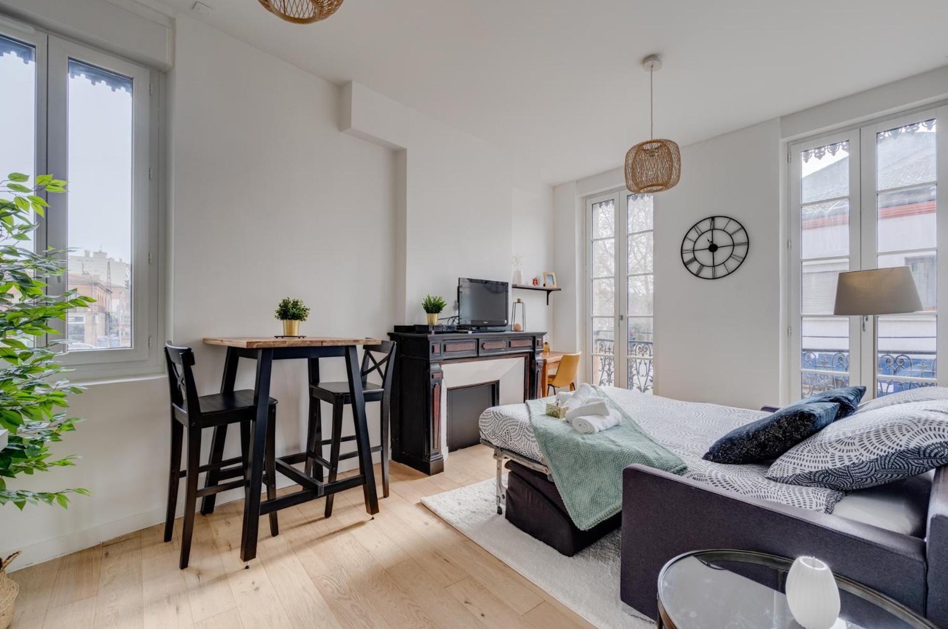 Studio Chic Et Lumineux, Garage, Wifi, Clim Toulouse Kültér fotó