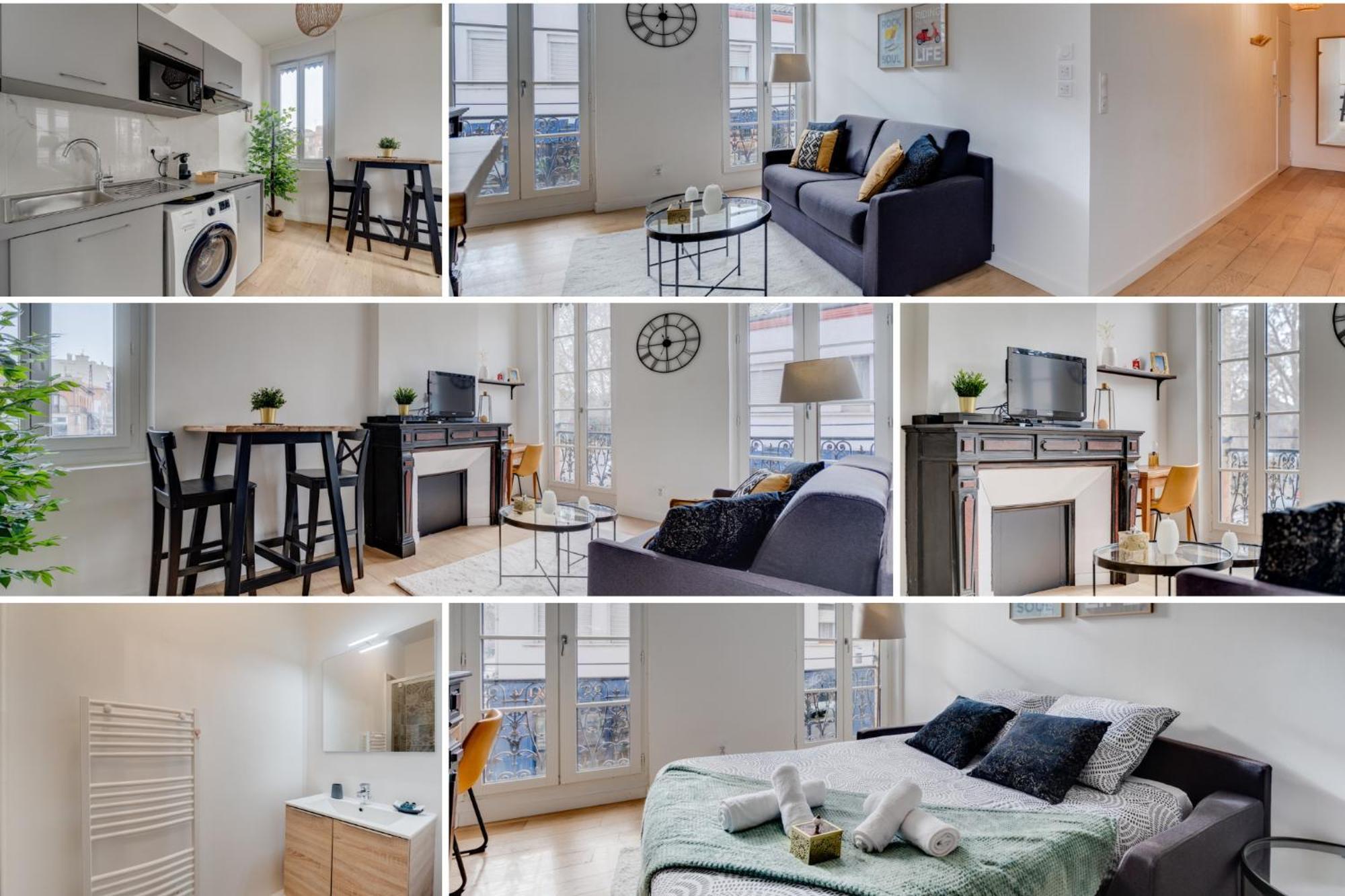 Studio Chic Et Lumineux, Garage, Wifi, Clim Toulouse Kültér fotó